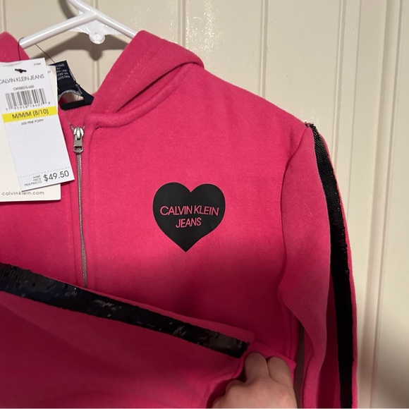 Pink girls CK hoodie - Picture 1 of 4